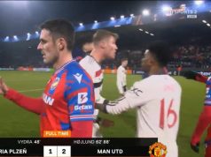 مشاجرة حادة بين نجمي مانشستر يونايتد فى بطولة الدوري الأوروبي