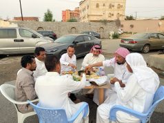 أهالي قرية الطرشية يقيمون إفطار جماعي