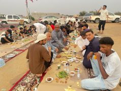 أهالي قرية أبو المض يقيمون إفطار جماعي