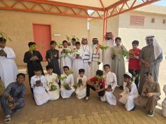 بيئة القنفذة تنفذ مبادرة لزراعة وتوزيع الشتلات في مدرسة حمزة بن عبدالمطلب للبنين