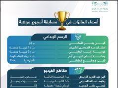 الإدارة العامة للتعليم بمحافظة الطائف تهنئ الفائزين في مسابقة أسبوع موهبة
