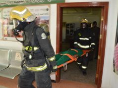 بيئة الجموم تنفذ فرضية إخلاء وإخماد حريق