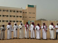 بيئة رنية تبادر بتشجير ابتدائيه ومتوسطه الضرم بالمحافظة