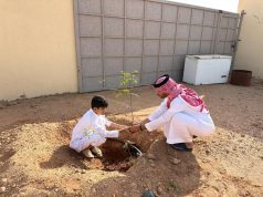 *(بيئة الخرمة تطلق مبادرة لتشجير مسلخ مركز الغريف تعزيزاً للغطاء النباتي)*