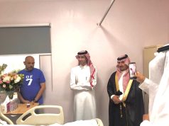 مدير عام فرع وزارة البيئة والمياه والزراعة بمنطقة مكة المكرمة يزور مدير مكتب الوزارة بالعاصمة المقدسة للاطمئنان على صحته)