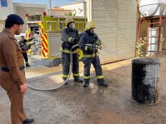 بيئة رنية تنفذ فرضية اخماد حريق