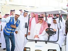 سمو أمير منطقة جازان يتفقد سير العمل في مشروع مطار الملك عبدالله الدولي الجديد