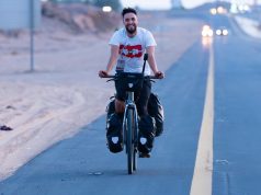 وصل إلى المملكة بعد 3 أشهرشاب بلجيكي يقطع آلاف الكيلومترات على دراجة لأداء الحج