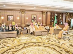 أمير منطقة جازان يستقبل عددًا من أصحاب الفضيلة القُضاة بالمنطقة