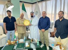 غنيم يقلد سرحان منديل الإتحاد العالمي للكشاف المسلم