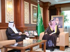 نائب أمير جازان يستقبل مدير مركز الإنتاج الإذاعي والتلفزيوني بالمنطقة