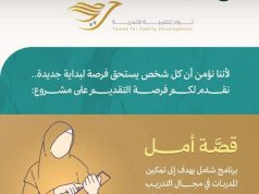 مشروع “قصّة أمل” بجمعية تواد للتنمية الأسرية بالجوف لتمكين المتدربات وتأهيلهن بالمهارات اللازمة