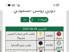 الخميس القادم بشهد إفتتاح دوري روشن للموسم الرياضي الجديد