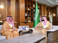 أمير جازان يستقبل مدير عام فرع وزارة النقل والخدمات اللوجستية بالمنطقة