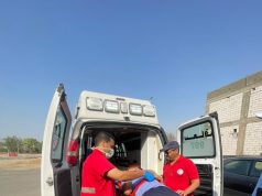 بيئة رابغ تنفذ فرضية انقاذ مصاب داخل السوق المركزي للخضار والفواكه