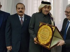 الأمين العام لجامعة الدول العربية يتسلّم درع الإتحاد العربي للتنمية المستدامة والبيئة