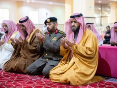 وكيل إمارة منطقة الباحة يتقدّم المصلين في صلاة الاستسقاء بجامع الملك فهد بمدينة الباحة