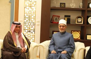 مفتي الجمهورية يستقبل مندوب السعودية الدائم لدى جامعة الدول العربية للتهنئة بشهر رمضان المبارك وبحث تعزيز التعاون المشترك في المجالات العلمية والدعوية