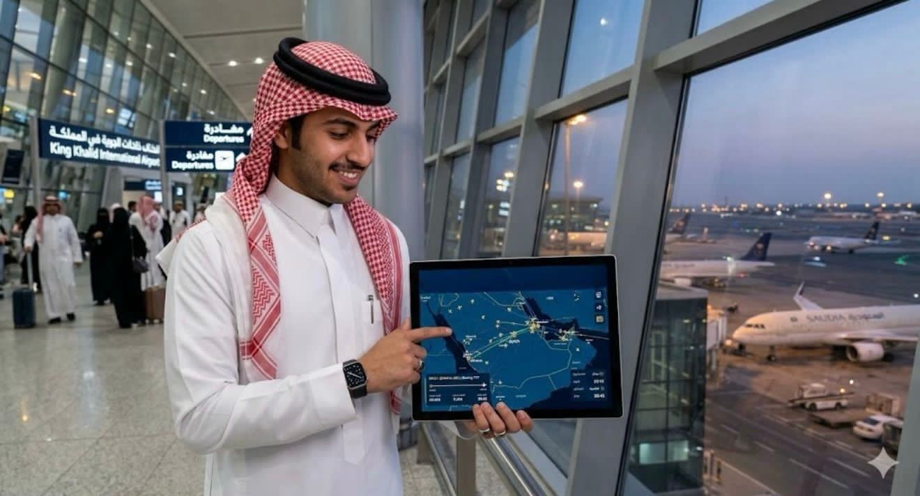 لأول مرة في السعودية.. خدمة رقمية سعودية عالمية جديدة تتيح تتبع الرحلات الجوية مجاناً