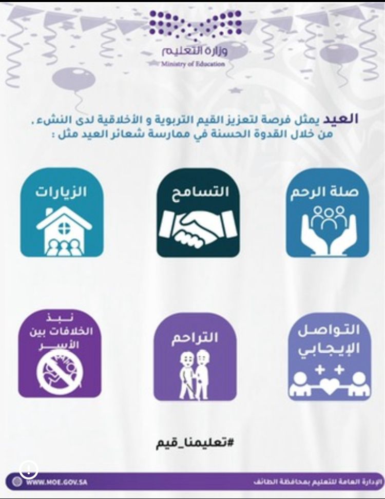 الغامدي العيد فرصة لتعزيز القيم لدى الطلبة 