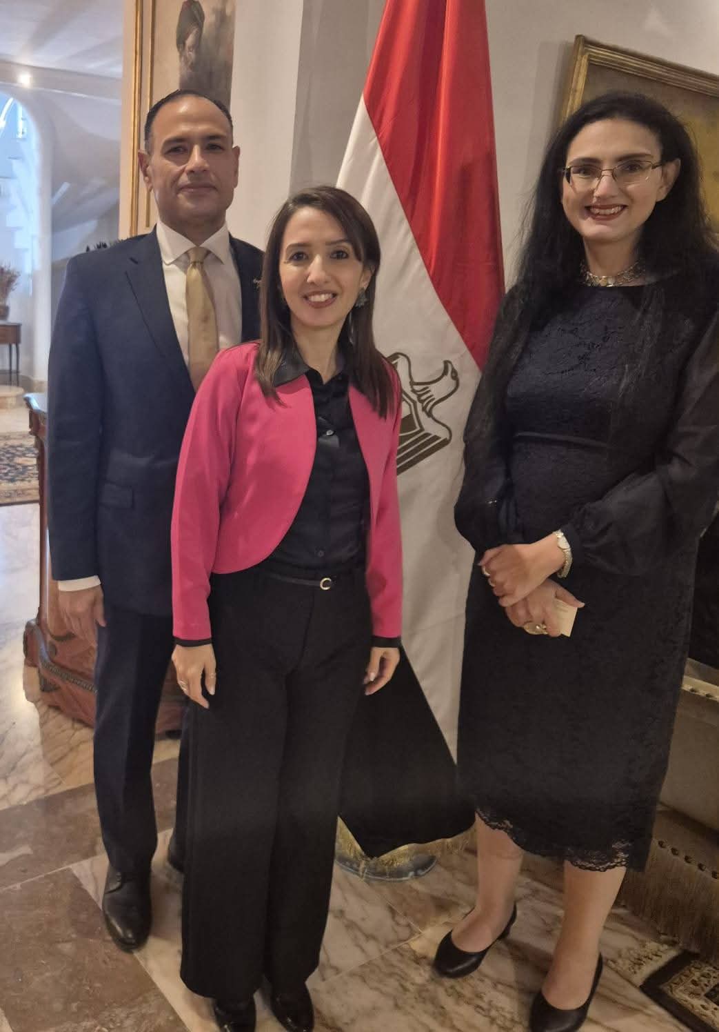 الكاتبة الكبيرة ريم بسيونى فى ضيافة السفير المصرى بتونس