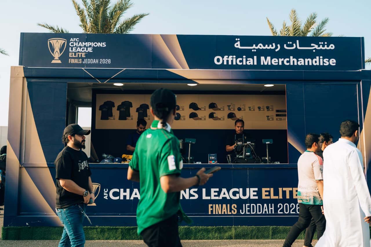 متاجر رسمية لمنتجات دوري أبطال آسيا للنخبة تستقبل جماهير جدة