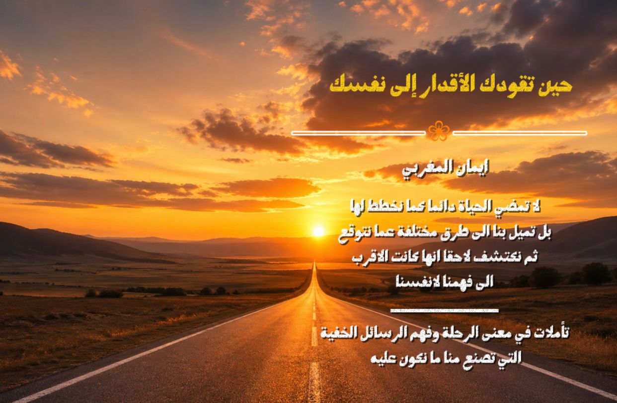 حين تقودك الاقدار الى نفسك