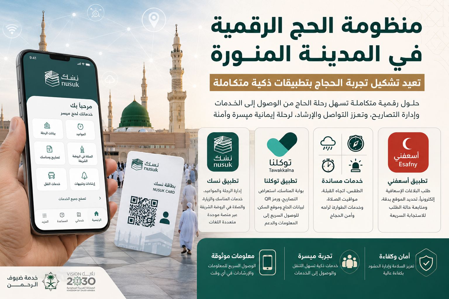 المدينة المنورة تطور خدمات الحج رقمياً عبر تطبيقات ذكية
