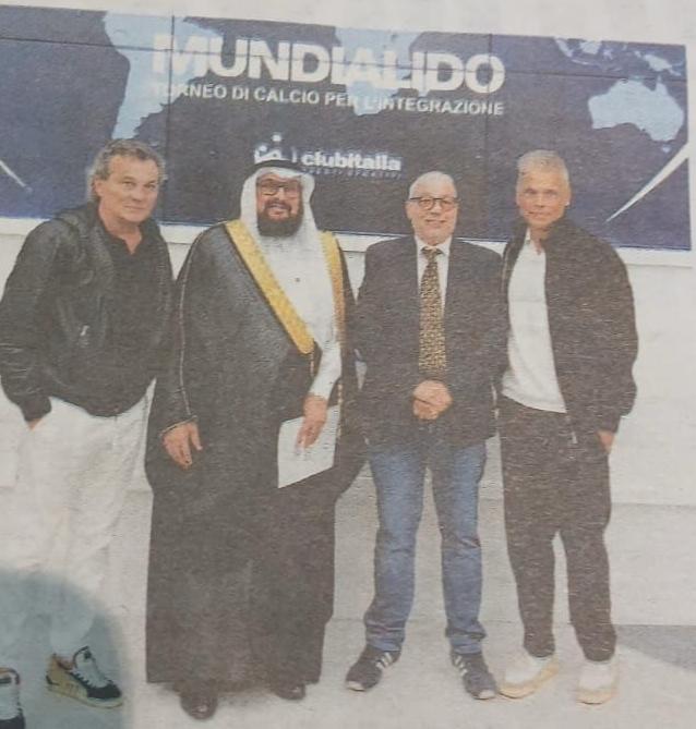 اللجنة الوطنية الأولمبية الإيطالية، تكرم رابطة العالم الإسلامي في إيطاليا