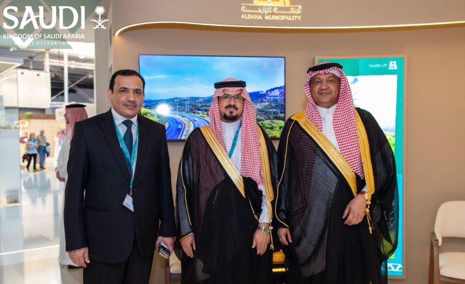 جناح أمانة منطقة الباحة  المشارك في المعرض السعودي في المنتدى الحضري بمدينة باكو يشهد زيارة سفير خادم 