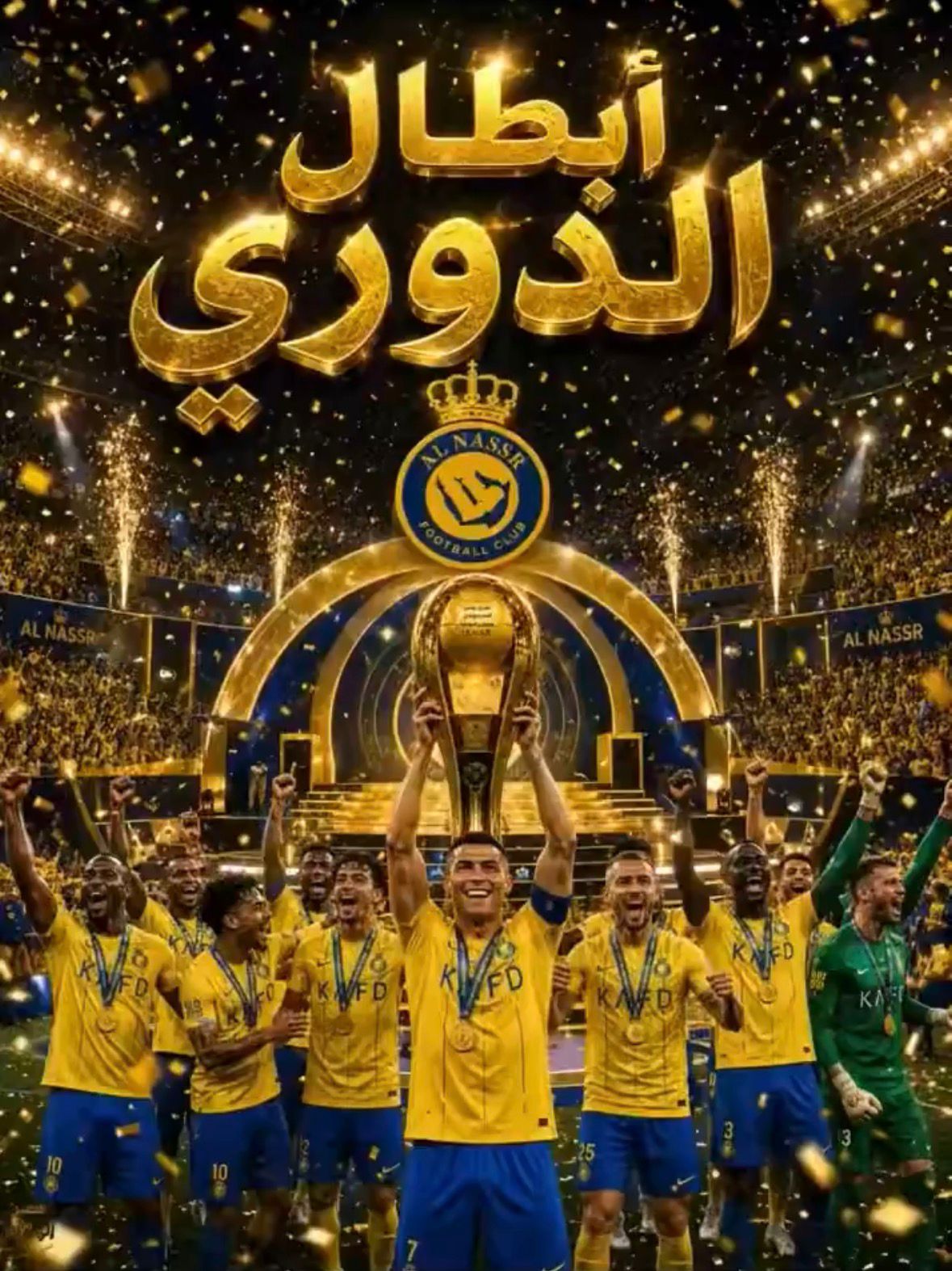 *نادي النصر بطلاً للدوري بعد صراع مثير مع نادي الهلال*  بقلم / يحيى