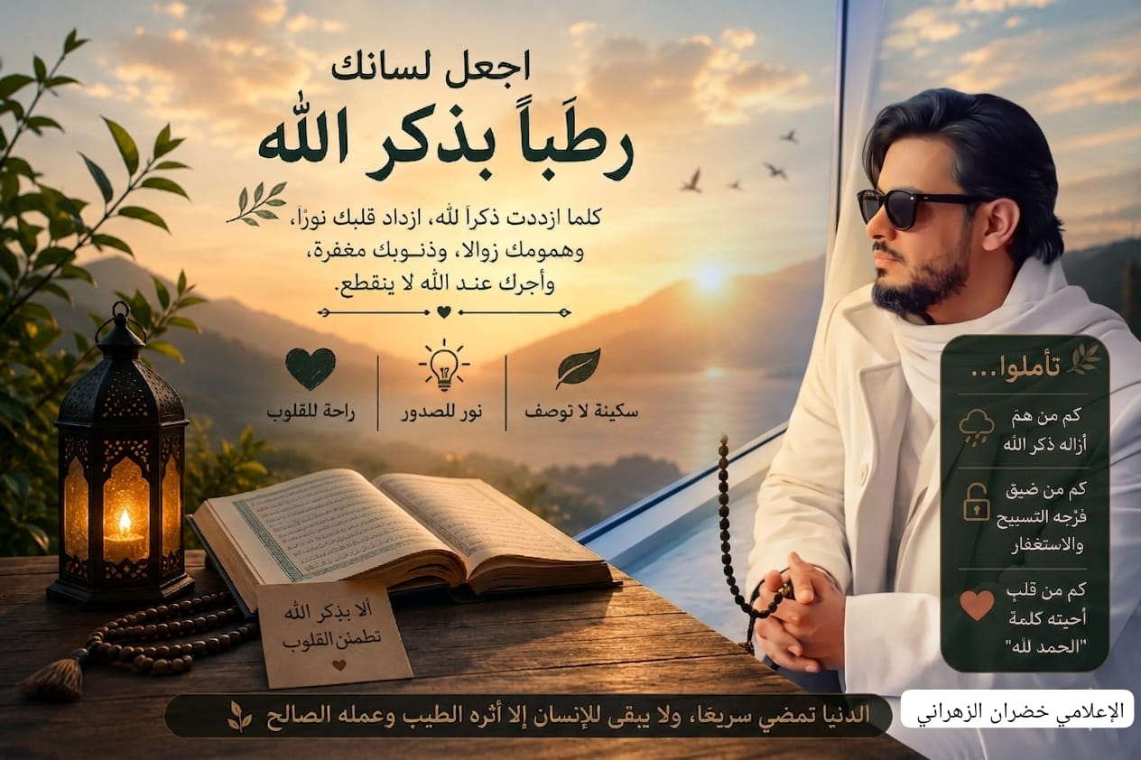 ذكر الله حياة القلوب وطمأنينة الأرواح