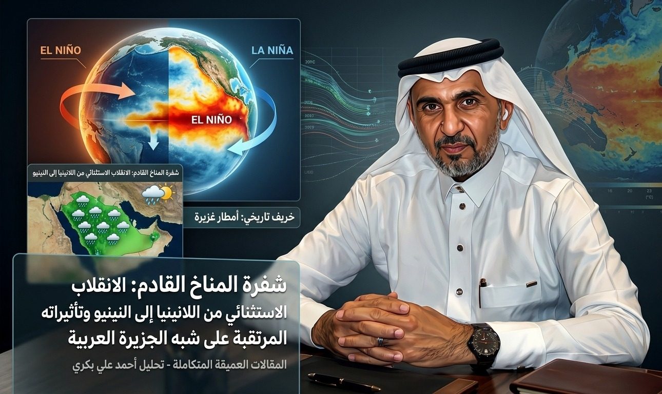 شفرة المناخ القادم: الانقلاب الاستثنائي من اللانينيا إلى النينيو وتأثيراته العميقة على شبه الجزيرة العربية والعالم