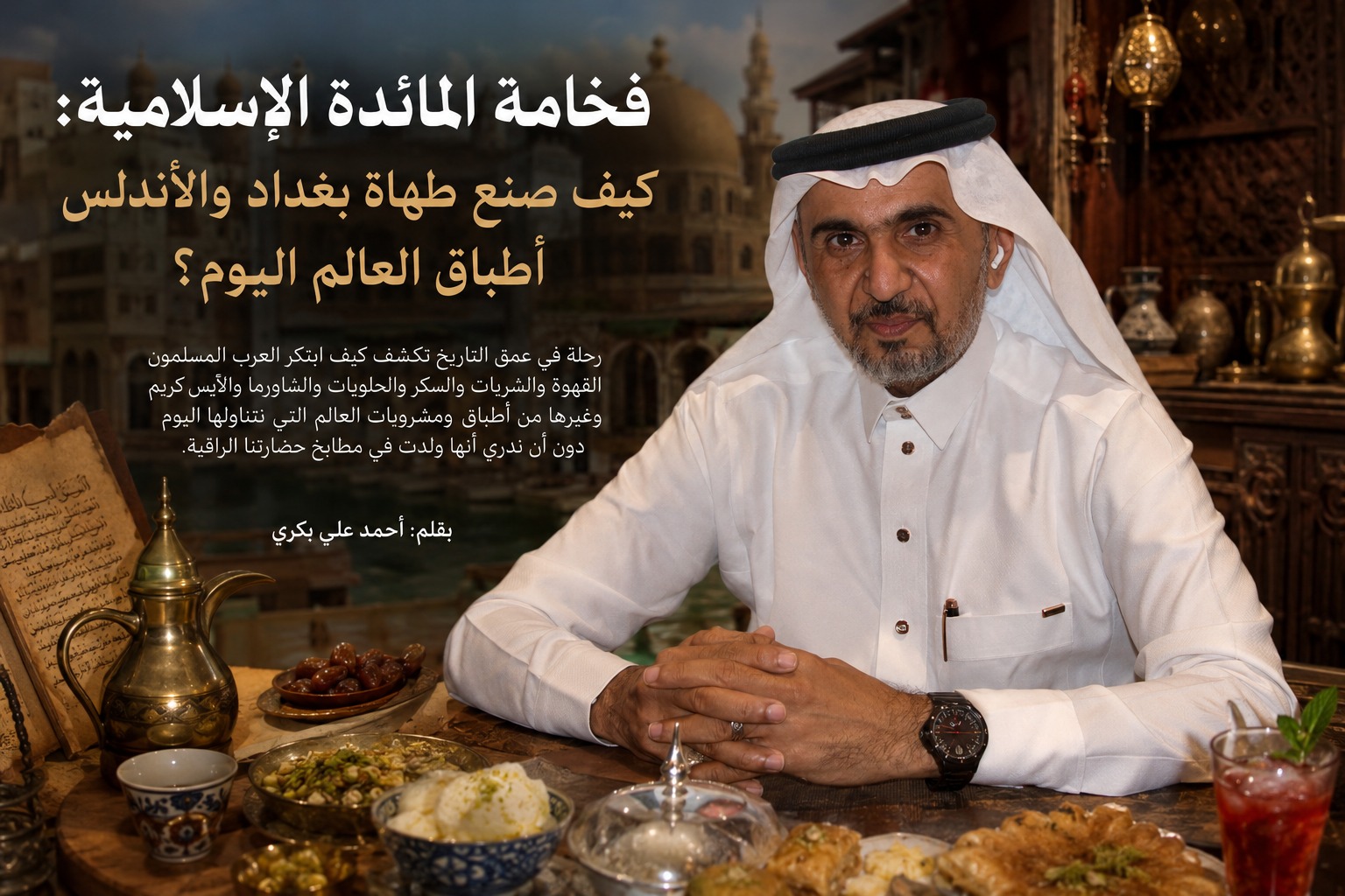 فخامة المائدة الإسلامية: كيف صنع طهاة بغداد والأندلس أطباق العالم اليوم؟