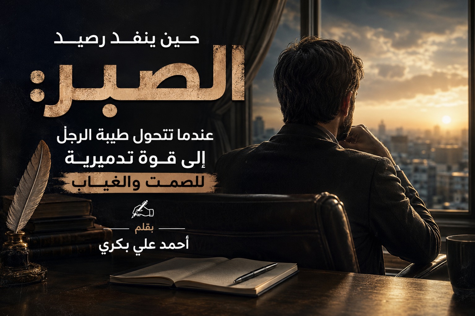 حين يصبح الصمت أبلغ من الحب: نفاد رصيد الصبر وانهيار آخر قلاع الطيبة في قلب الرجل
