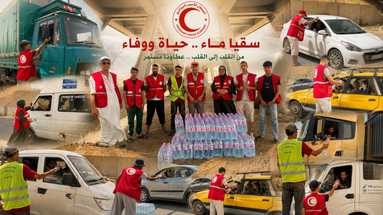 الهلال الأحمر الجزائري بقصر البخاري يطلق مبادرة “سقيا ماء” صدقة جارية على أرواح أيتام دار الأيتام بالمحمدية