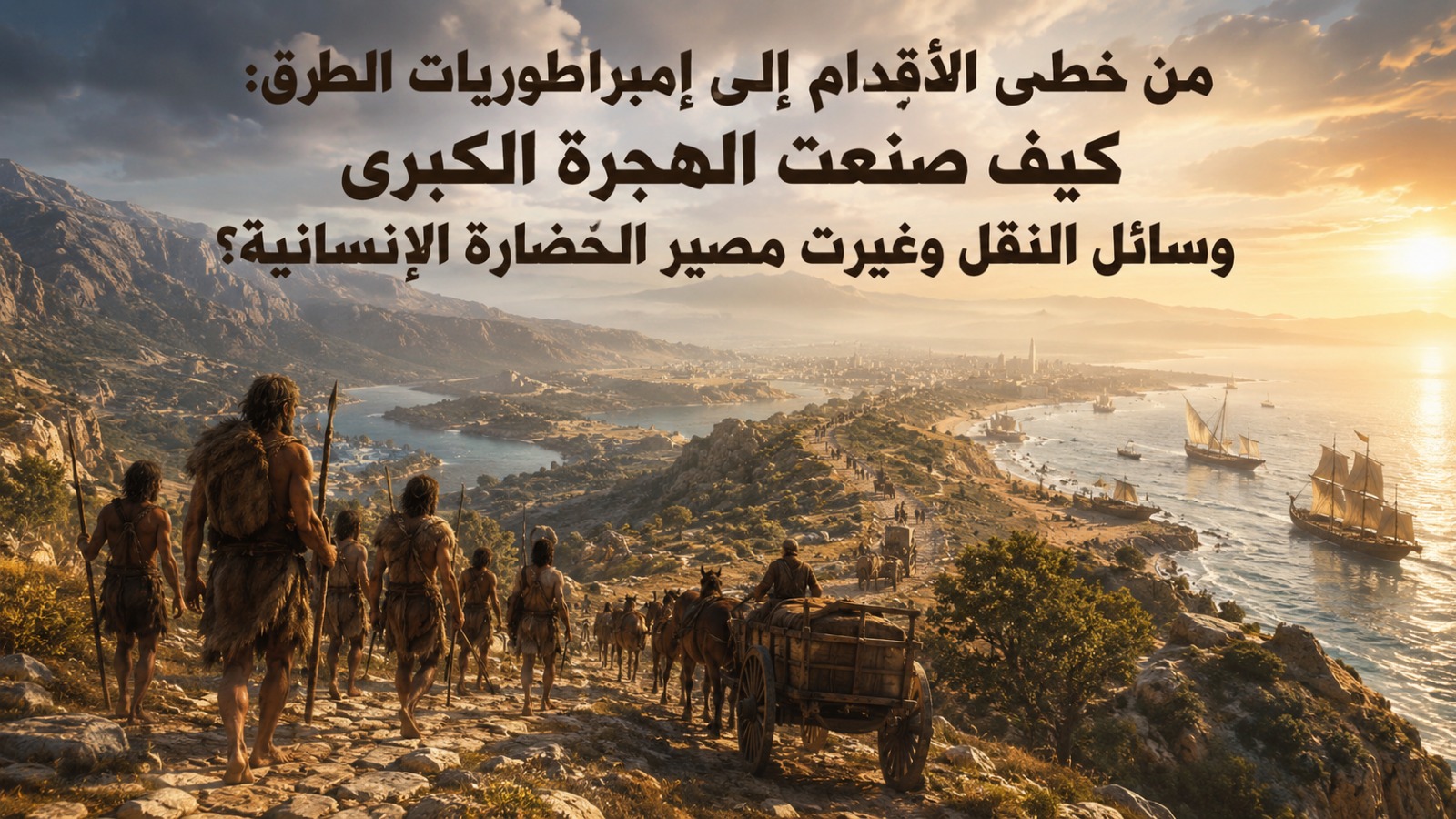 من خطى الأقدام إلى إمبراطوريات الطرق: كيف صنعت الهجرة الكبرى وسائل النقل وغيرت مصير الحضارة الإنسانية؟