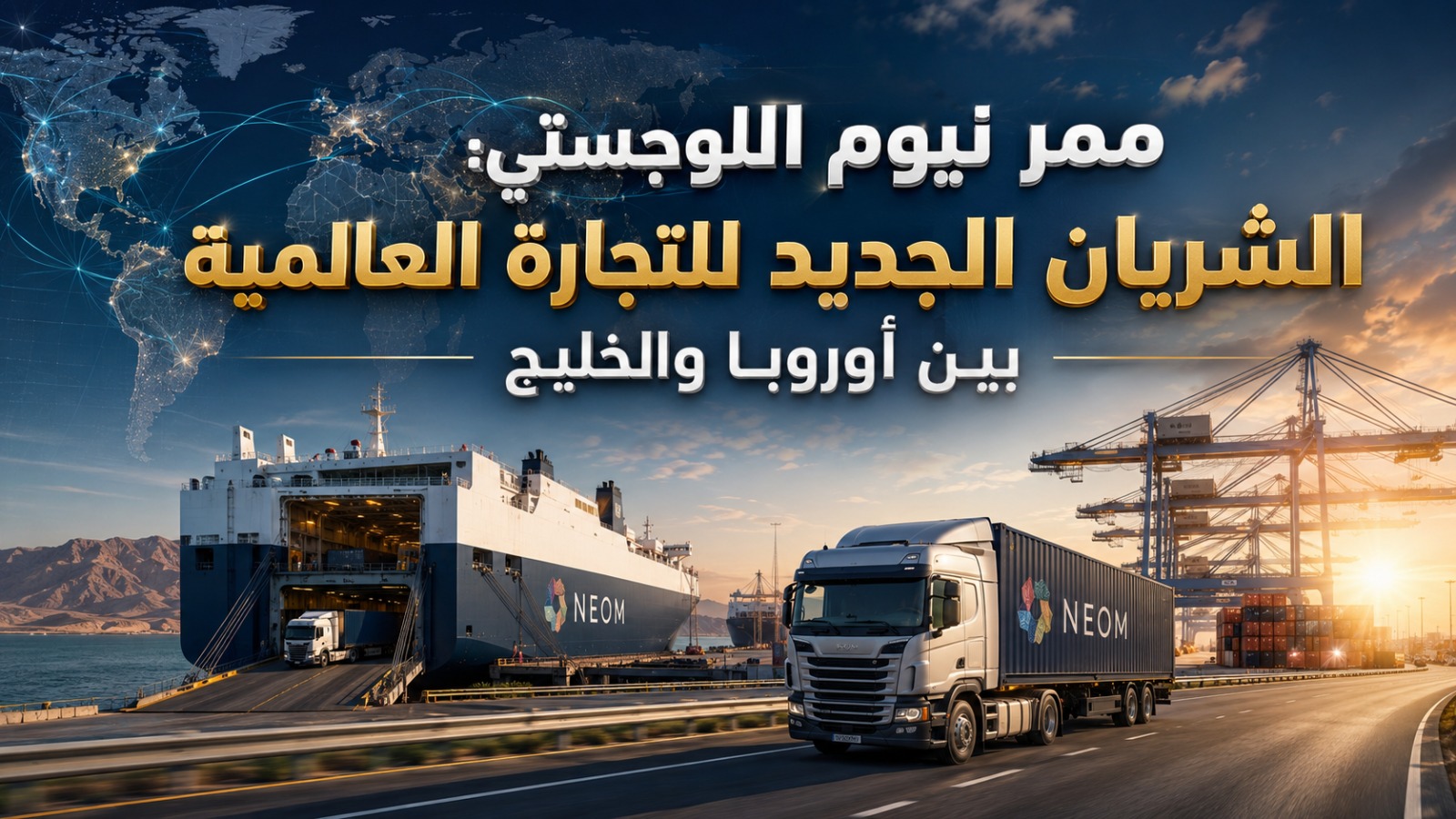 ممر نيوم اللوجستي: الشريان الجديد للتجارة العالمية بين أوروبا والخليج