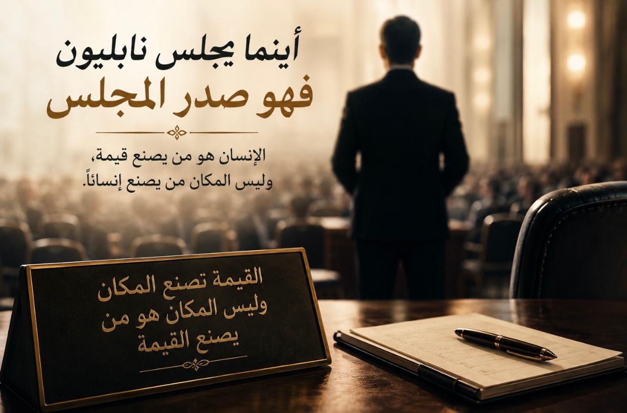 أينما يجلس نابليون… فهو صدر المجلس