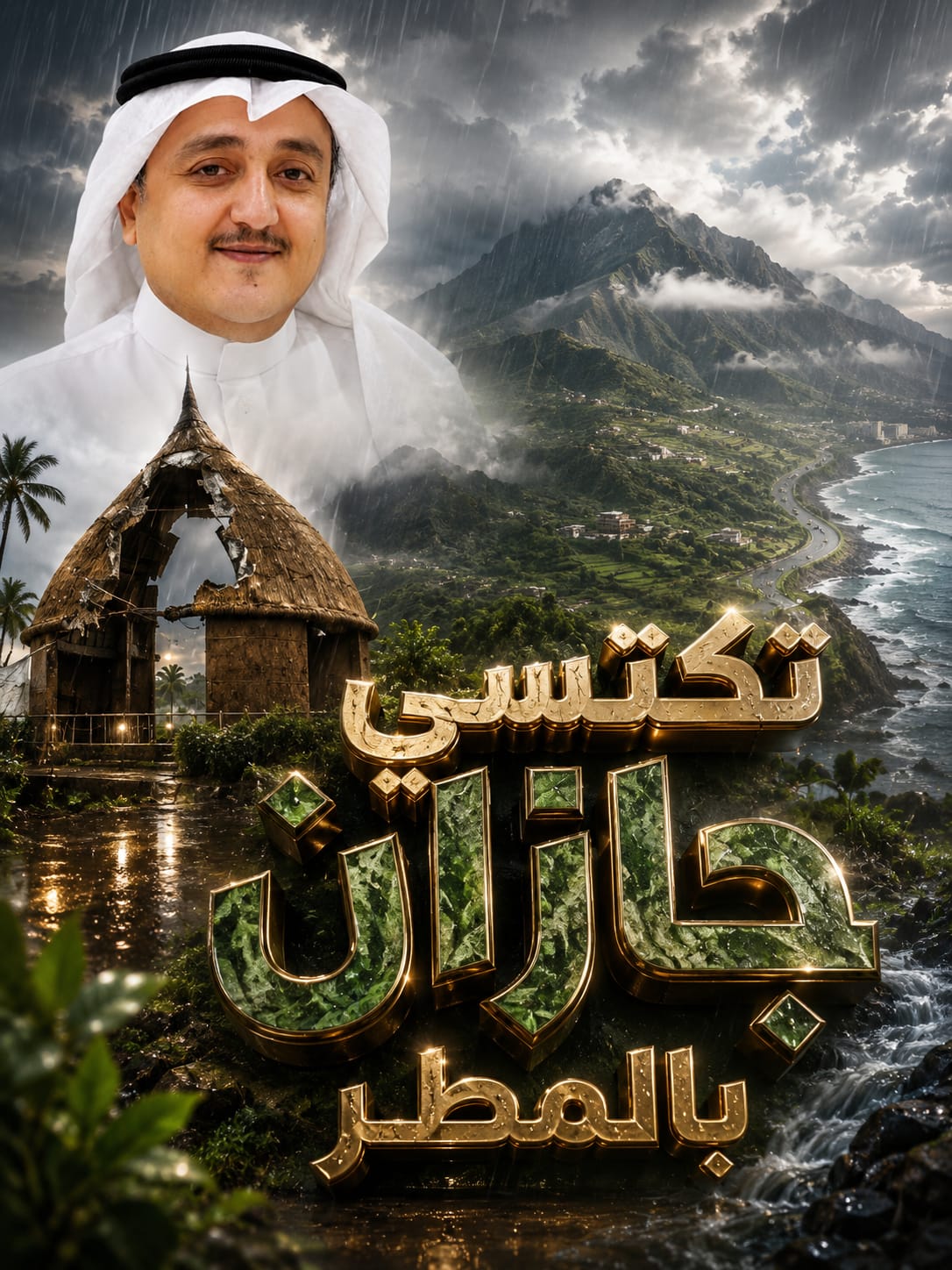 وتكتسي جازان بالمطر