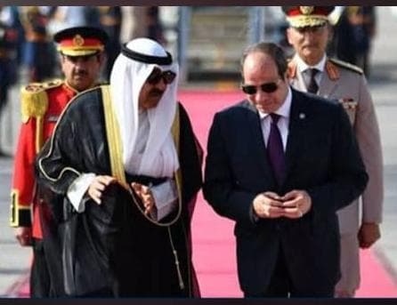الرئيس المصري لأمير الكويت: أمن الدول العربية جزء لا يتجزأ من الأمن القومى المصرى