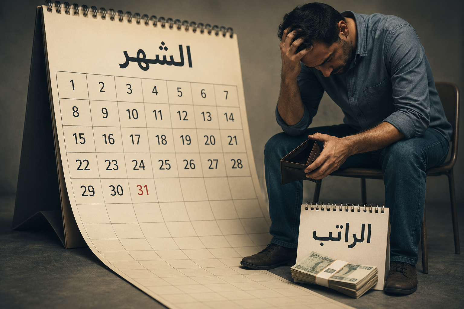 حين يصبح الشهر أطول من الراتب
