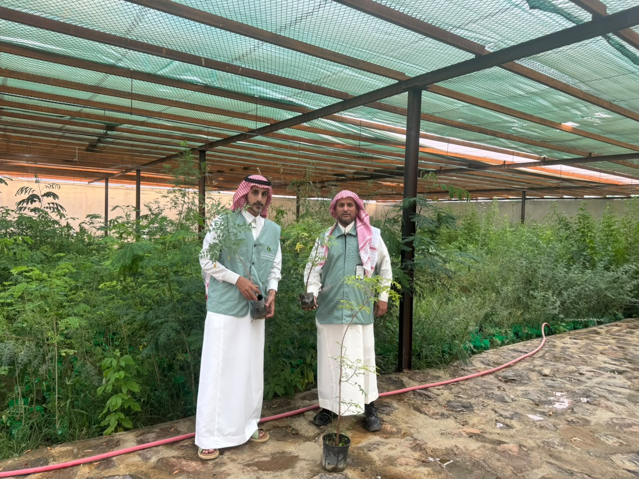 مكتب وزارة البيئة والمياه والزراعة بمحافظة رابغ يسلّم بلدية حجر شتلات زراعية متنوعة لدعم أعمال التشجير