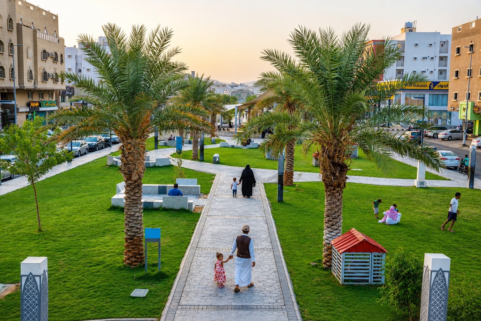 أمانة العاصمة المقدسة تعزز البيئة الحضرية بتطوير الحدائق والمساحات الخضراء وتحسين المشهد البصري