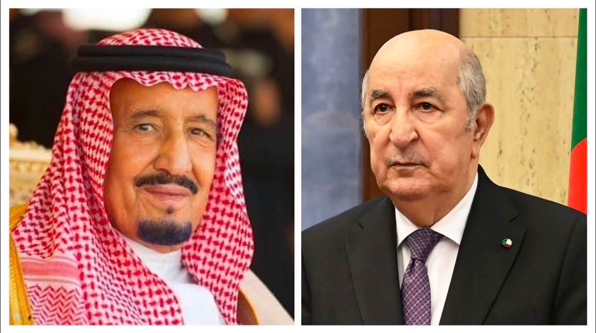 الرئيس الجزائري عبد المجبد تبون يتلقى تعازي خادم الحرمين الملك سلمان بن عبد العزيز آل سعود