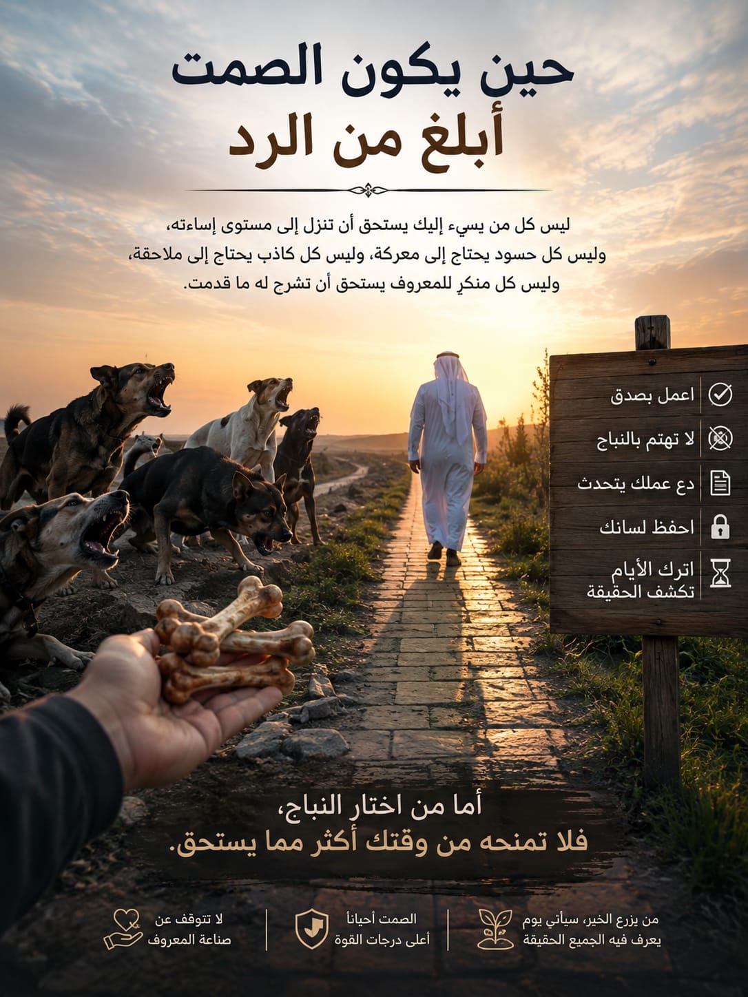 حين يكون الصمت أبلغ من الرد