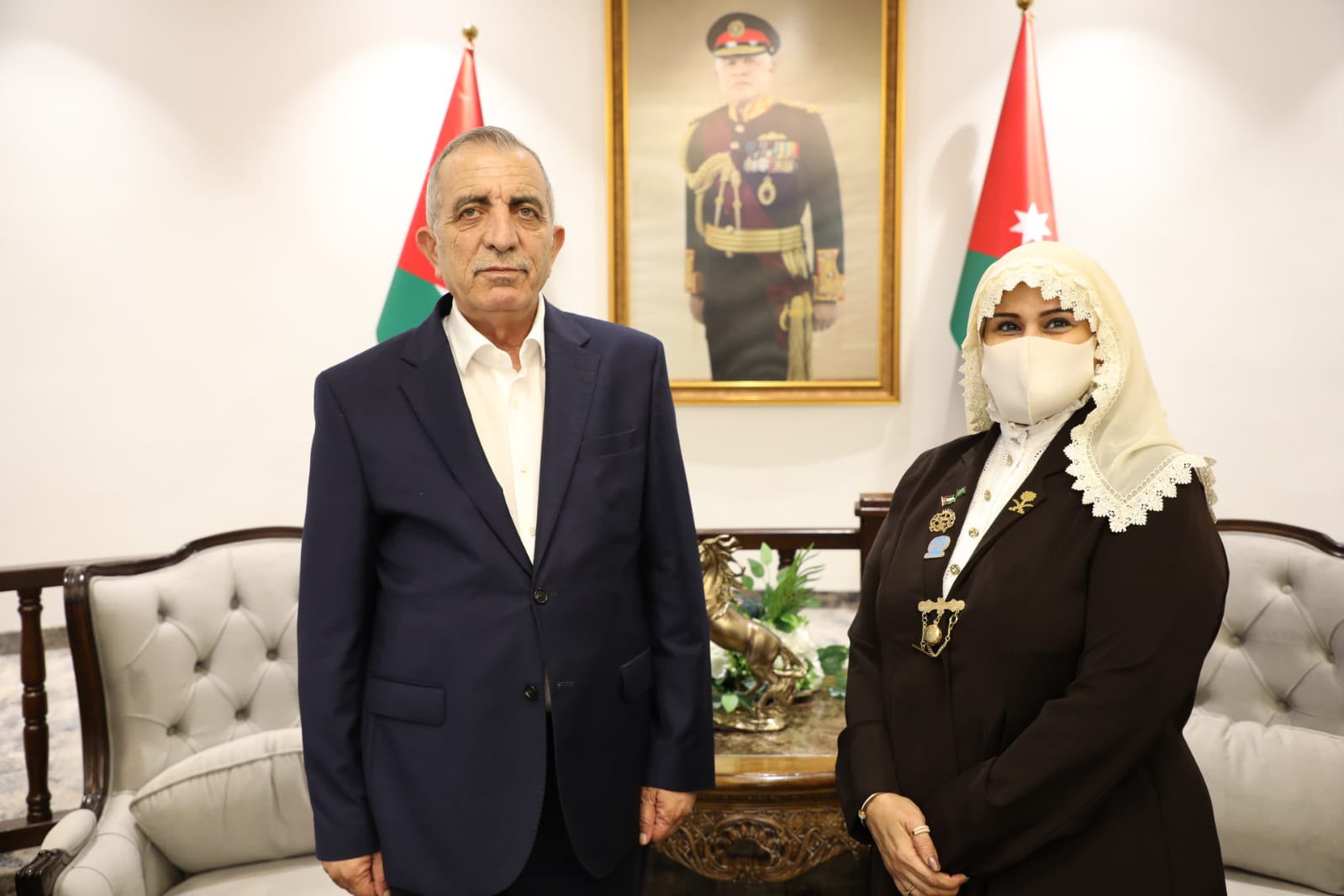 داليا العبدلي وبحث رعاية معالي وزير الثقافة مصطفى الرواشدة