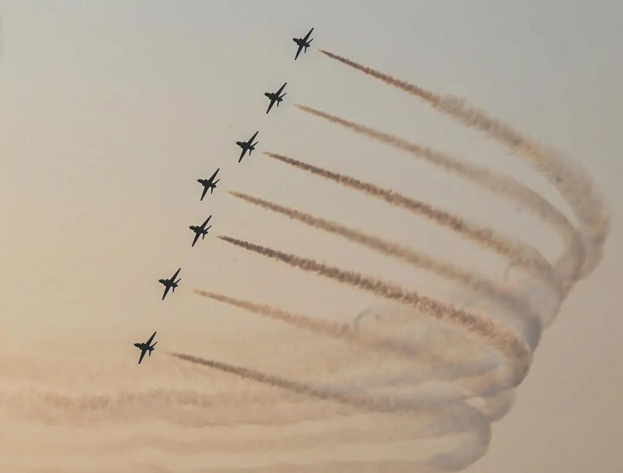 جدة تشهد عروضًا جوية احتفاءً باليوم الوطني السعودي