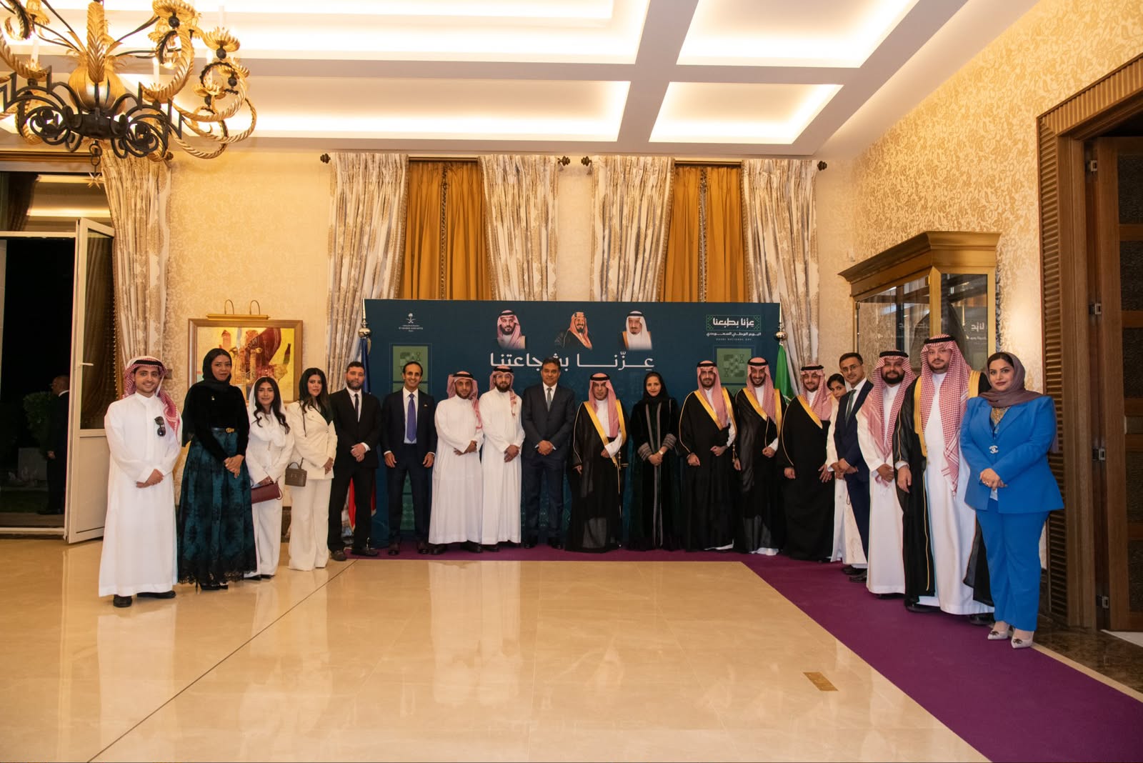 سفير المملكة لدى فرنسا يحتفي باليوم الوطني بحضور أمين عام الخارجية الفرنسية