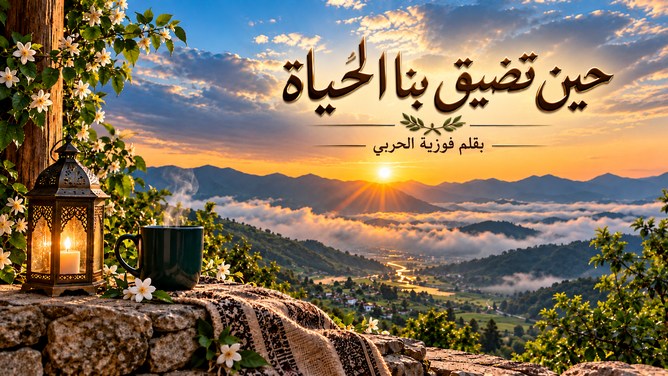 🌿 حين تضيق بنا الحياة… 🌿